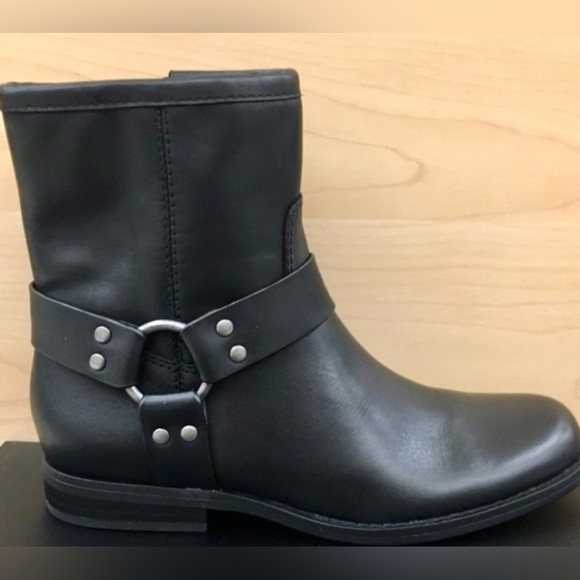 House of Harlow 1960 Porsche Ankle Boot Black Leather Size 7 - Picture 1 of 7